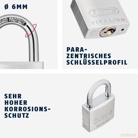ABUS Vorhngeschloss Quads 64TI/40