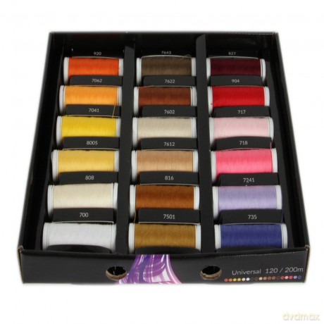 Ackermann: ACKERMANN Nhgarnbox (schwarz) mit 36 Fa