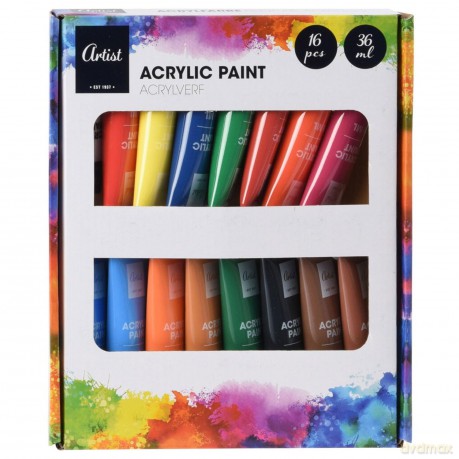 Acrylverf 16dlg.