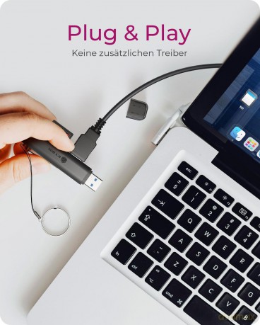 Adapter IcyBox USB 3.2 Gen1 3-in-1 Karte