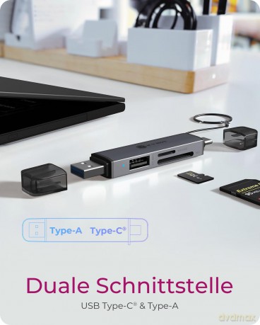 Adapter IcyBox USB 3.2 Gen1 3-in-1 Karte