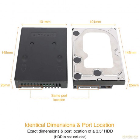 Adapter IcyDock 2,5" -> 3,5" SATAI-III