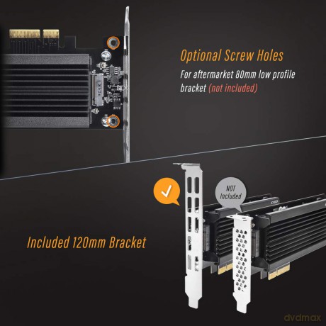 Adapter IcyDock M.2 NVMe SSD to PCIe Ada