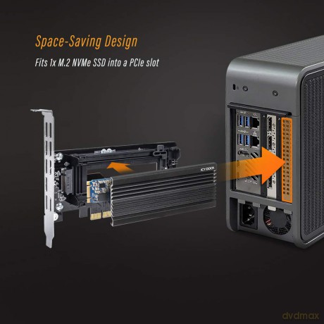 Adapter IcyDock M.2 NVMe SSD to PCIe Ada