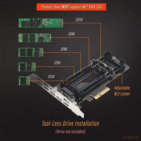 Adapter IcyDock M.2 NVMe SSD to PCIe Ada