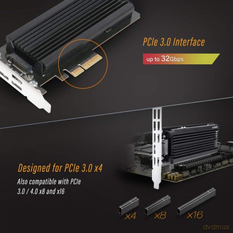 Adapter IcyDock M.2 NVMe SSD to PCIe Ada