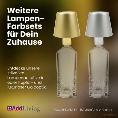 AddLiving LED Flaschenleuchte Bronze