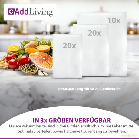 AddLiving Vakuumierbeutel 50er Set