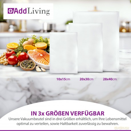 AddLiving Vakuumierbeutel M 50 Stźck