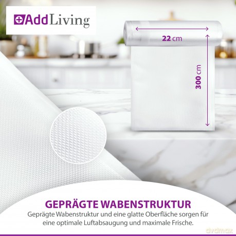 AddLiving Vakuumierrolle M - 4er Pack