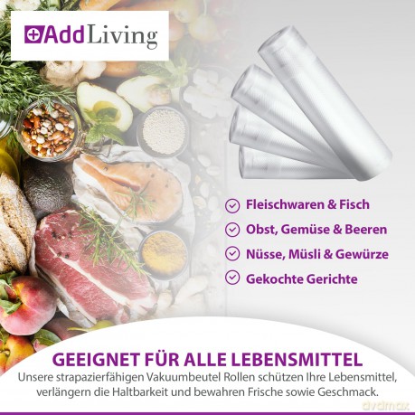 AddLiving Vakuumierrolle M - 4er Pack