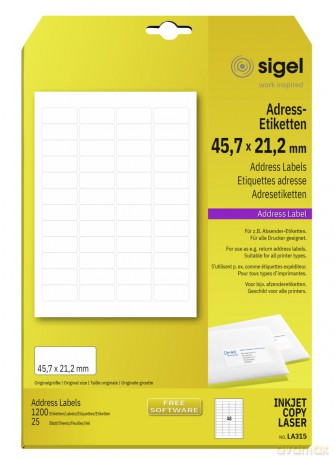 Adress-Etik.45,7x21,2mm