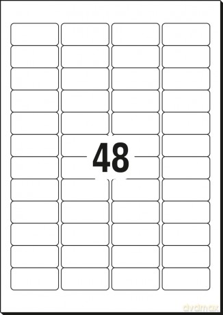 Adress-Etik.45,7x21,2mm