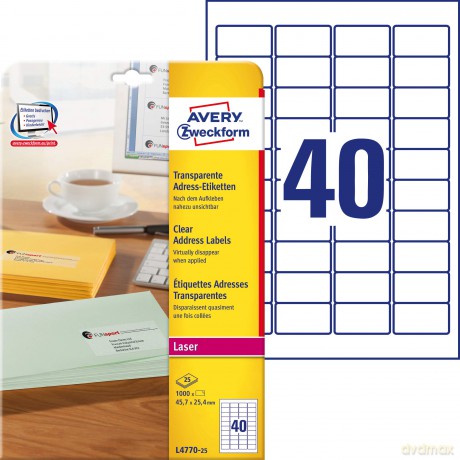 Adress-Etik.Transp.45,7x25,4