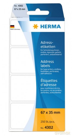Adress-Etiketten 67x35 250St