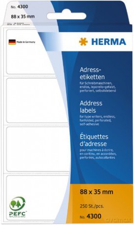 Adress-Etiketten 88x35 250St