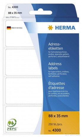 Adress-Etiketten 88x35 250St