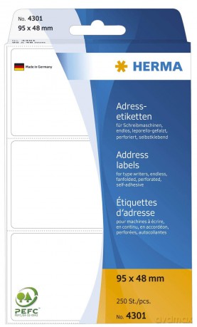 Adress-Etiketten 95x48 250St