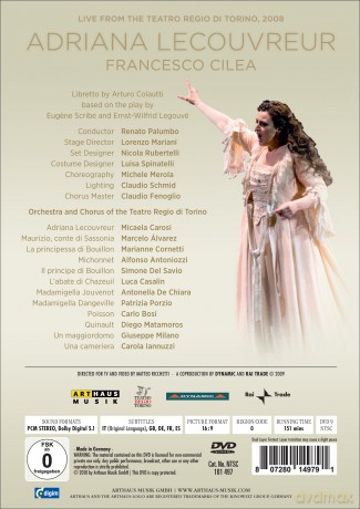Adriana Lecouvreur [DVD]