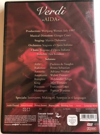 Aida-Opera In 4 Acts-Giorgio Croci [DVD]