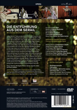 Aikin/Netherlands Co/Carydis-Mozart: Entfuhrung Aus Dem Ser [2DVD]