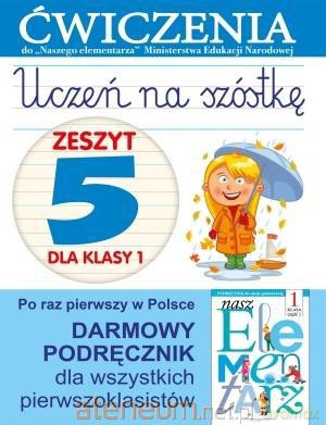 Uczeń na szóstkę. Zeszyt 5 dla klasy 1. Ćwiczenia [KSIĄŻKA]