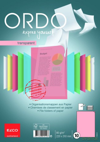 Aktenhźlle Ordo Transp. rot