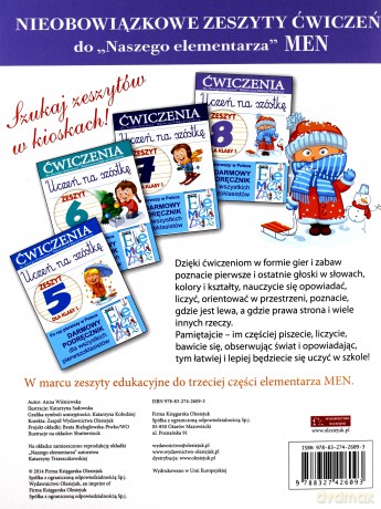 Uczeń na szóstkę. Zeszyt 8 dla klasy 1. Ćwiczenia [KSIĄŻKA]