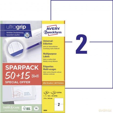 Avery Zweckform: AKTION: 130 AVERY Zweckform Etiketten we