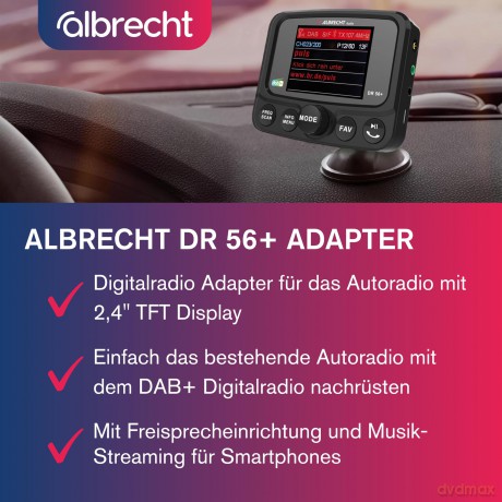 Albrecht DR 56+ Autoradio DAB+ Adapter