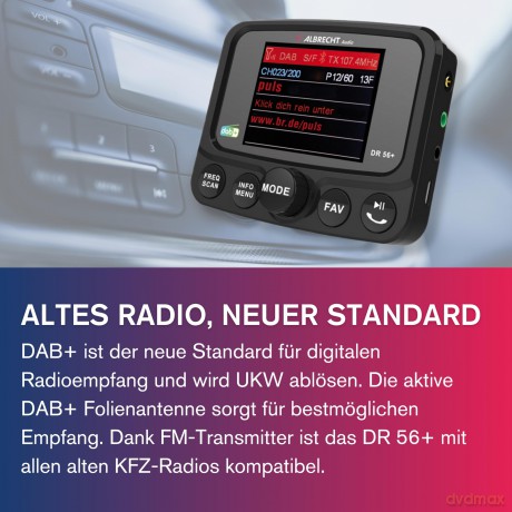 Albrecht DR 56+ Autoradio DAB+ Adapter