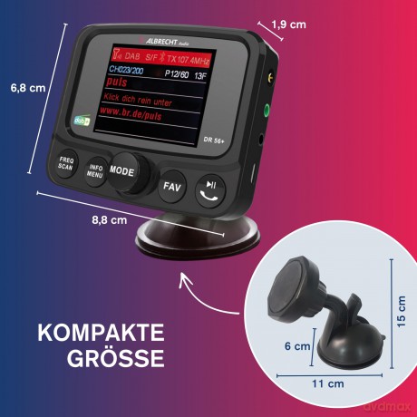 Albrecht DR 56+ Autoradio DAB+ Adapter