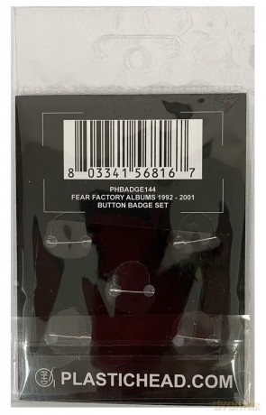Fear Factory: Albums 1992-2001 Button Badge Set