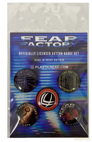 Fear Factory: Albums 1992-2001 Button Badge Set