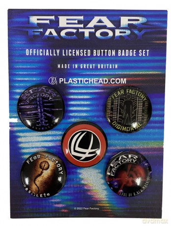 Fear Factory: Albums 1992-2001 Button Badge Set