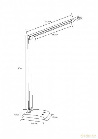 Alco: ALCO 924-28 Schreibtischlampe silber 5 W
