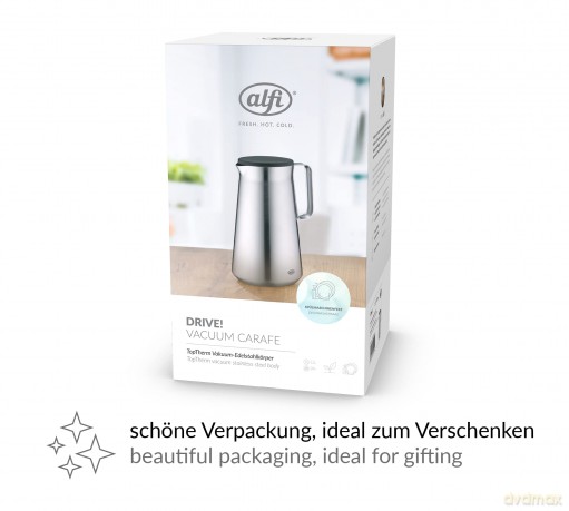 alfi Isolierkanne Drive silber 1,0 l