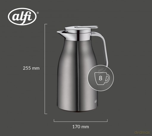 alfi Isolierkanne SKYLINE cool grey grau
