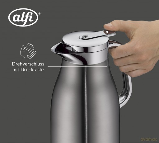 alfi Isolierkanne SKYLINE cool grey grau
