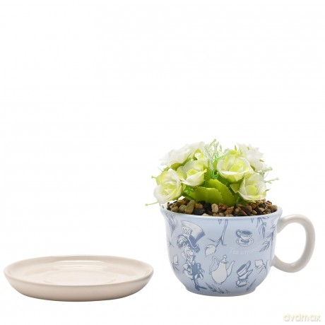 ALICE IN WONDERLAND - Teacup Planter wit