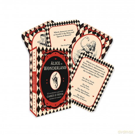 Alice in Wonderland A Card and Trivia Game [KSIĄŻKA]