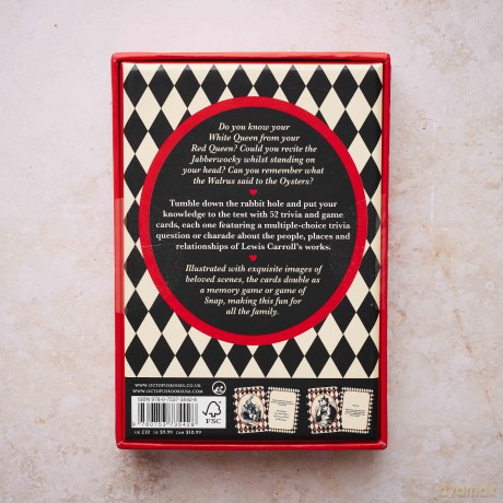 Alice in Wonderland A Card and Trivia Game [KSIĄŻKA]