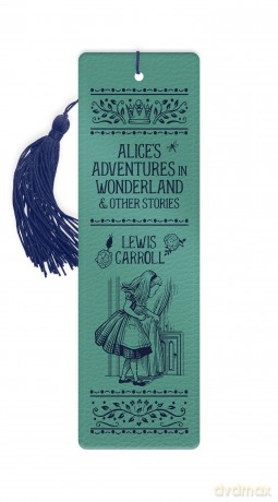 Alices Adventures in Wonderland Leather Bookmark [KSIĄŻKA]