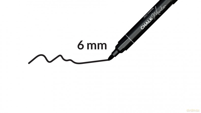 Allboards: ALLboards Kreidemarker schwarz 6,0 mm, 1