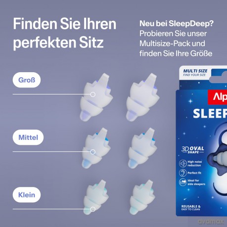 Alpine: ALPINE SLEEP DEEP Mini Ohrstśpsel 27 dB