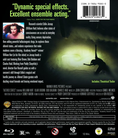 Altered States [Blu-Ray]