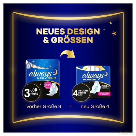 always Binden Maxi Night mit Flźgeln fźr
