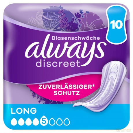 always Slipeinlagen discreet Long, 10 St