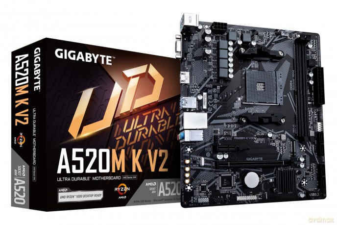 AM4 Gigabyte A520M K V2 mATX D4