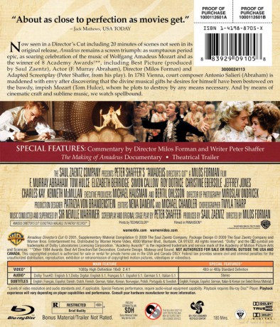 Amadeus [Blu-Ray]